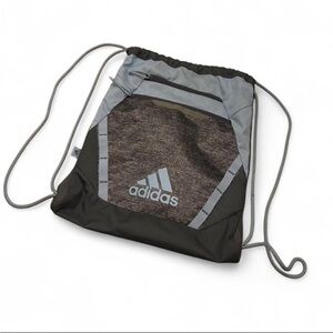 Adidas Gray & blue Drawstring Gym Sack